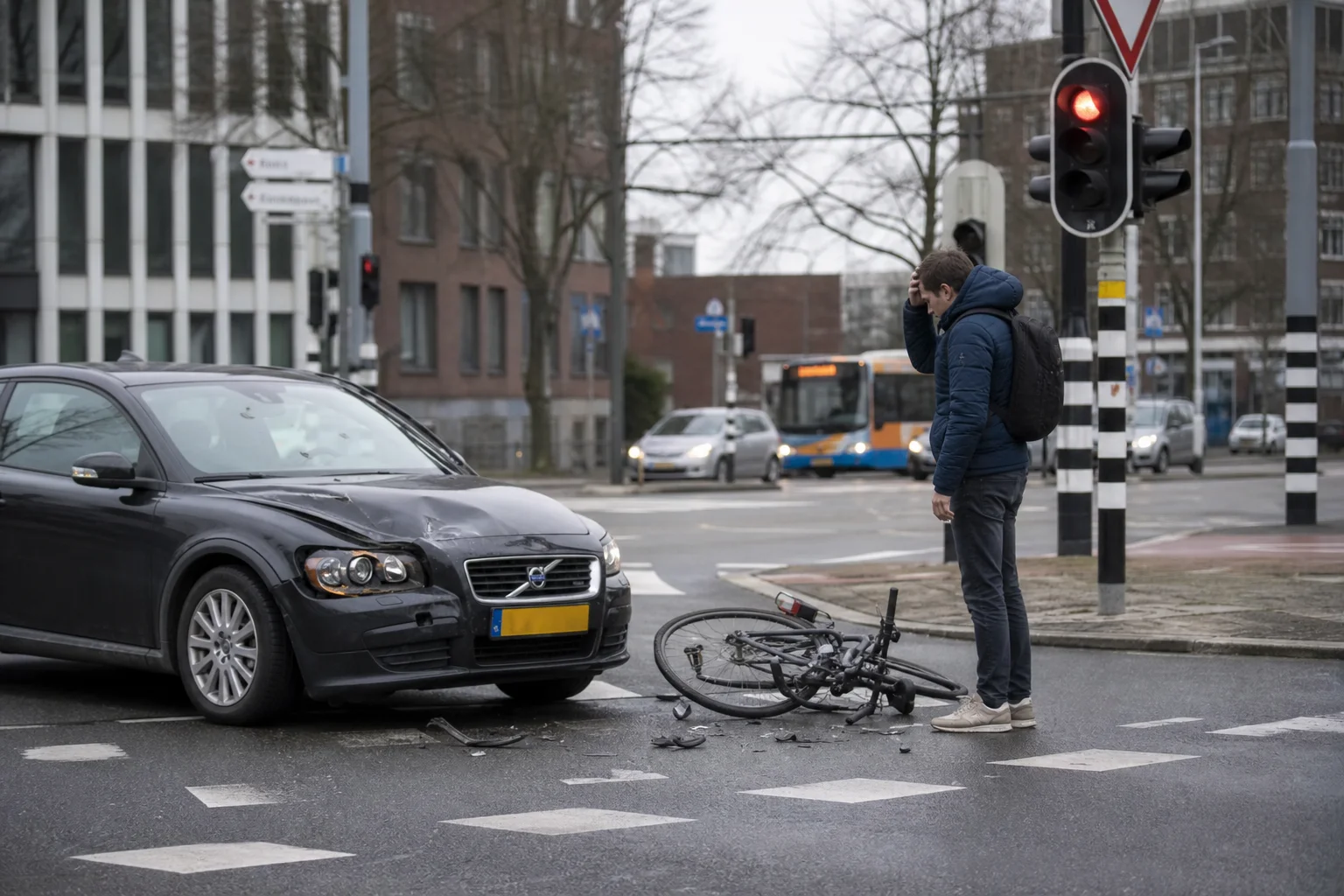 fietser aangereden die door rood reed fietser aangereden die door rood reed – smartengeld en letselschade informatie